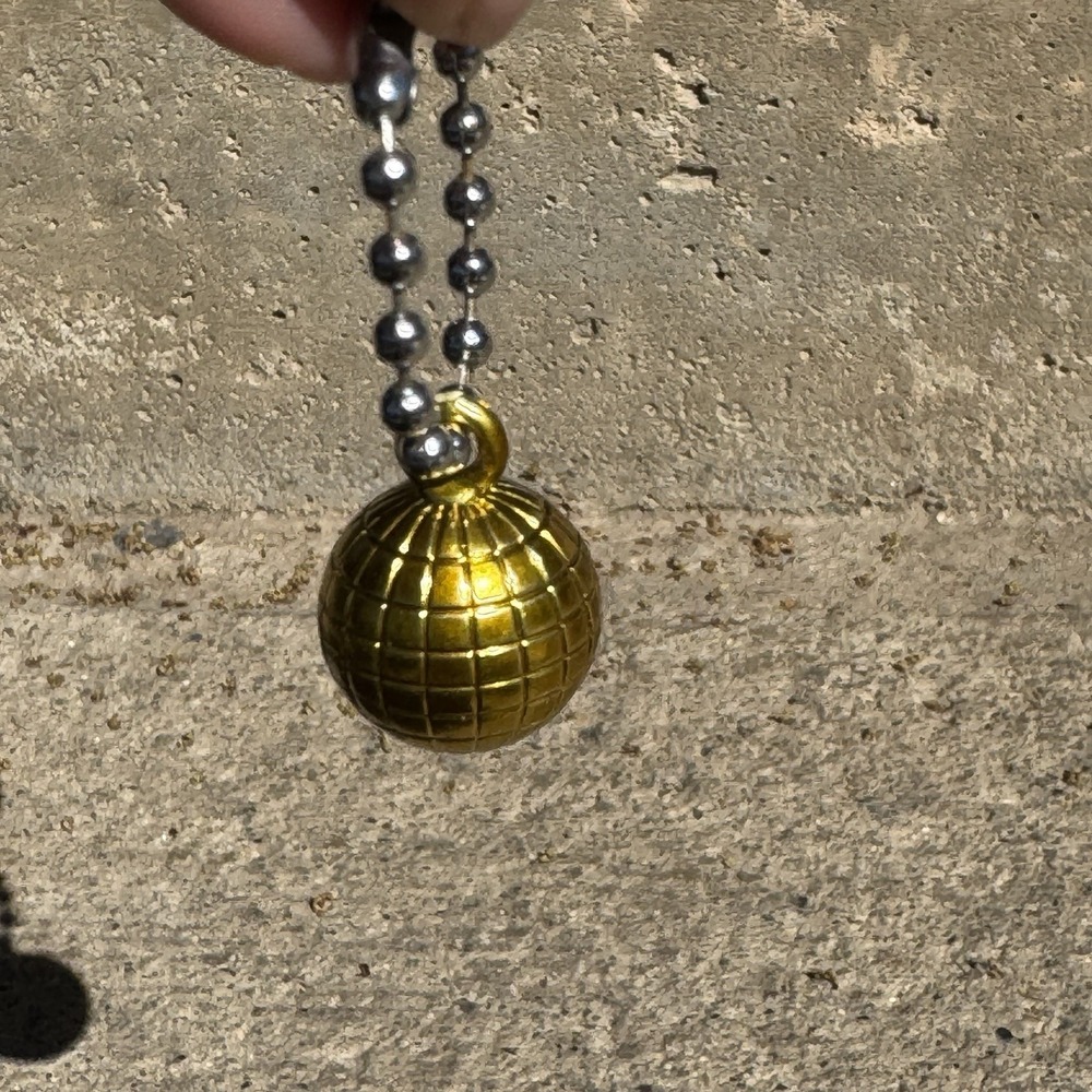 Y2K Bratz Sasha Flashback Fever Keychain For You Gold Disco Ball Accessory